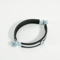 Collier de serrage réglable en caoutchouc M8 M10 avec vis Clips de serrage en caoutchouc Collier de serrage fendu à ressort avec épaisseur en caoutchouc