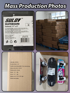 Vente en gros de skateboards pour enfants, 17x5 pouces, <span class=keywords><strong>mini</strong></span> skateboard de rue pour débutants, planche complète de type cruiser avec roulements 608Z et graphisme personnalisé - Product Image 6