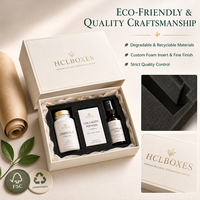 Boîtes cadeaux personnalisées en gros, emballage pour produits de santé, boîte avec gaufrage, laminage mat, doublure en éponge, logo personnalisé