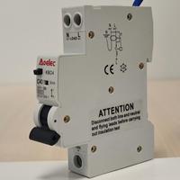 Aoelec KBO1 RCBO 6kA Capacité de coupure Courbe B/C 230V Tension nominale 1P+N Certifié CE Montage sur rail DIN
