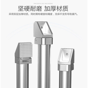 Conector de Manguera para Brazo Robótico de Acero Inoxidable, Pinza Neumática de 95 Grados, Diámetro Exterior de 12.7 mm, Aplicación Estándar - Product Image 2