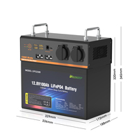 Batterie liquide LiFePO4 Delong LFP12100 12V 100AH-200AH rechargeable prismatique avec BMS, UPS portable, boîtier ABS+PC, certifiée CE 4000