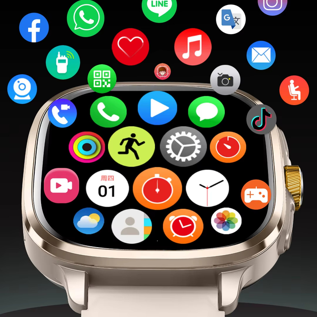 Fashionable Square Smart Watch 4G Phone Watch with SIM Card GPS Heart Rate Tracker Smartwatch Large Bettery