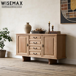 Meuble <span class=keywords><strong>de</strong></span> rangement WISEMAX FURNITURE, style rétro français, en bois <span class=keywords><strong>de</strong></span> frêne massif, avec tiroir, meuble d'appoint pour salon, <span class=keywords><strong>console</strong></span> <span class=keywords><strong>de</strong></span> couloir, <span class=keywords><strong>bar</strong></span> - Product Image 3