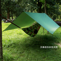 Grand espace étanche Portable auvent nouvelle bâche hamac parapluie étanche à la pluie Camping en plein air plage auvent et gazebo et pergola