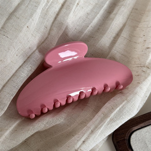 Pinces à cheveux colorées élégantes et tendance, style français, couleur unie rose, nouveau design OEM Kinling, grandes, simples et polyvalentes - Product Image 5