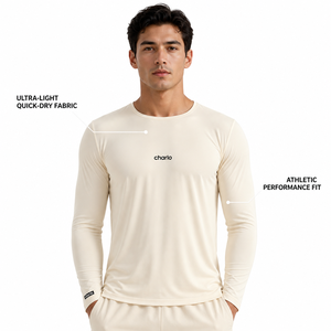 Charlo Men Premium Quick-Dry <b>Training</b> Gym <b>Top</b> Moisture Wicking <b>Long</b> <b>Sleeve</b> Athletic Performance Fit Gym Workout Custom Bulk - Product Image 2