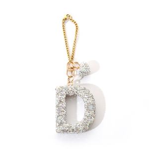 พวงกุญแจแบบปรับได้ ถ้วยกาแฟแบบใช้ซ้ำได้ ประดับด้วยคริสตัล ตัวอักษรภาษาอังกฤษ รูปหัวใจ ลูกบอล ดีไซน์หรูหราทันสมัย - Product Image 6