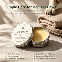 Baume Naturel Rond pour Pattes de Chiens et Chats – Soin Hydratant et Protecteur pour Pattes Sèches et Fissurées – Cire Protectrice pour Animaux de Compagnie – Vente en Gros