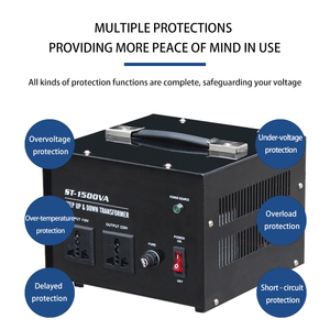 <span class=keywords><strong>Transformateur</strong></span> d'instrument monophasé en aluminium 5 kW 50 Hz 60 Hz avec bobine en cuivre, entrée 220 <span class=keywords><strong>V</strong></span> <span class=keywords><strong>230</strong></span> <span class=keywords><strong>V</strong></span> et convertisseur de tension de sortie <span class=keywords><strong>110</strong></span> <span class=keywords><strong>V</strong></span> 220 <span class=keywords><strong>V</strong></span> - Product Image 2