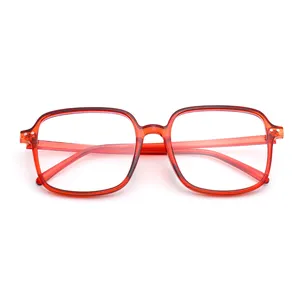 Günstige Förderung PC Optic Hersteller Big Frame Square optische Brille für Frauen