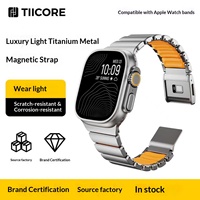 Bracelet de montre en titane CHARM Pure Sport avec boucle magnétique pour Watch Ultra 2/3, compatible avec les tailles 42/44/45/46/49 mm