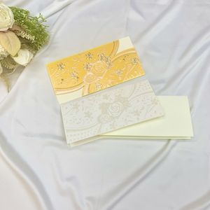 Style de poche de couleur blanche avec <span class=keywords><strong>carte</strong></span> d'invitation de mariage de mode papier - Product Image 6