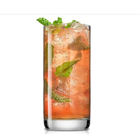 AIHPO9 Lot de 6 verres hauts Highball 11 oz en cristal sans plomb, pour cocktails, eau, Mojito et autres boissons