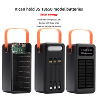 Banco de Energía Solar de Gran Capacidad con 3 Cables Integrados, 70000mAh, Carga Inalámbrica Tipo-C, Carga Rápida para Viajes al Aire Libre