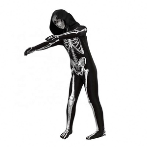 Disfraz de Halloween de Esqueleto Terrorífico Unisex, Trajes de Espectáculo para Adultos, Conjuntos de Ropa Superior para Niños, Venta al por Mayor, ¡Gran Demanda! - Product Image 4