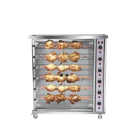 Boulangerie Chambres Rotatives Rôtir Poulet Four De Cuisson 3 à 9 tiges poulet rôti machine de rôtisseries