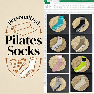 Chaussettes de Pilates personnalisées <span class=keywords><strong>disponibles</strong></span> en gros pour les salles de sport et les studios de yoga - Product Image 1