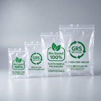 Sacs en plastique transparents vierges, sacs en PE pour l'emballage de vêtements, d'accessoires et de marchandises, fournis directement par l'usine