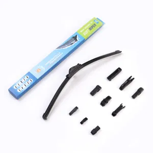 Factory Supply Universal Multi-Adapter All-Season Windshield Wiper Blades Universal Frameless Multi-Clip Windscreen Wipe