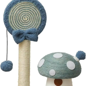 Doggie&Kittie Griffoir pour chat en forme de sucette champignon, mignon, pour chatons, jouet et mobilier - Product Image 1