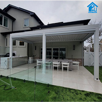 Pergola en aluminium de haute qualité, design personnalisé Sweet Home, pour terrasse extérieure, toit à lamelles imperméable, installation facile