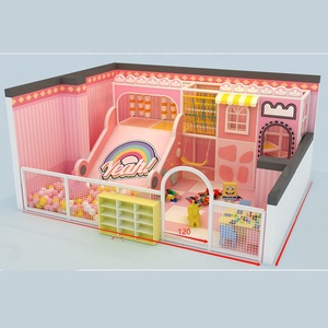 Équipement d'aire de jeux scolaire Ensemble d'aire de jeux intérieure Soft Play Heppy Toboggan bleu Trampoline pour bébé Mini équipement d'aire de jeux pour enfants - Product Image 6