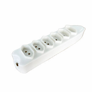 BX06 10A Conector Eléctrico Brasileño <span class=keywords><strong>de</strong></span> 6 Posiciones, <span class=keywords><strong>Regleta</strong></span> <span class=keywords><strong>de</strong></span> 6 Tomas <span class=keywords><strong>de</strong></span> Corriente <span class=keywords><strong>sin</strong></span> Interruptor - Product Image 2