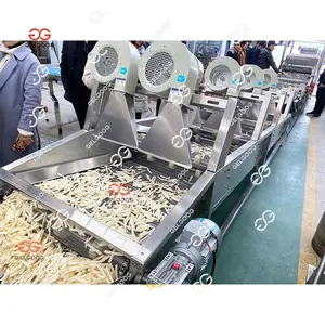 Half-Fried Chopes Potatoes Prudoction Line Potato Sticks Fried Machine French Fries Production Equipment