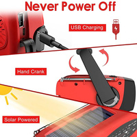 Multifunctional FM Radio Outdoor Emergency Hand-crank Generator Solar Mobile Phone Charging Lighting Table Lamp