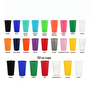 Hot Sale Food Grade PP Plastic Material Football Team Stadium Cup for Picnic Outdoors Various Sizes for Choice PRS - Product Image 5