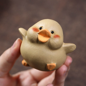 Yixing Zisha <b>Tea</b> Pet Duck Sculpture Little Fat Duck Ceramic Creative <b>Tea</b> Table Accessory Cute Cartoon <b>Tea</b> <b>Set</b> Decor - Product Image 2