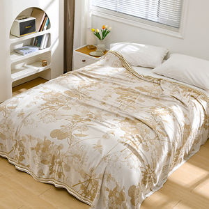 Jeté de lit floral à bordure large élégant Ultra-doux et doux pour les enfants, les adultes, utilisation toute saison - Product Image 3