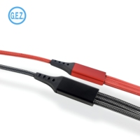 Cable de Datos Portátil 3 en 1 con Carga Rápida, Diseño Elegante, Cubierta de Nailon, para Uso con iOS y Computadoras, Teléfono Móvil