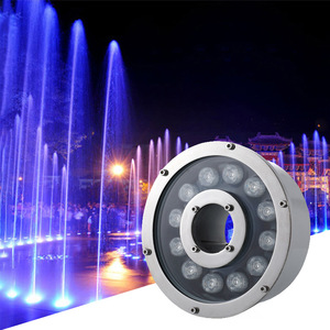 12W al aire libre LED piscina iluminación colorida bajo el agua fuente cuadrada focos IP68 proyecto impermeable paisaje para piscinas jardines - Product Image 3