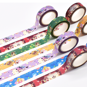 Ensemble de rubans washi kawaii personnalisés avec emballage et étiquette ronde pour journal, agenda, scrapbooking, bricolage - Product Image 2