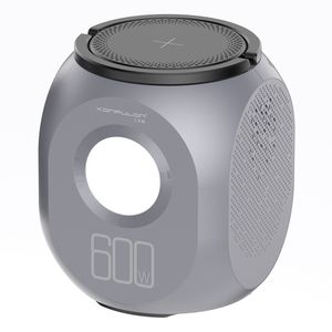 Station d'alimentation portable unique de 600 W, compatible AC/DC, avec charge sans fil et lampe torche pour activités de plein air - Product Image 1