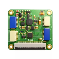 شاشة LCD دائرية IPS مقاس 2.1 بوصة بدقة 480×480 مع لوحة تحكم AV BT656 تدعم كاميرا الفيديو التناظرية ووحدة قياس المسافة ونقطة حمراء