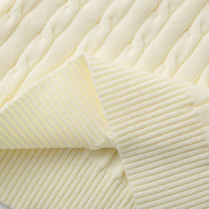 <span class=keywords><strong>Pull</strong></span> en tricot torsadé à col roulé mi-haut avec fermeture éclair pour garçons, à manches longues, idéal pour l'automne et l'hiver - Product Image 4