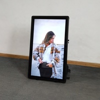Cartelera Android ultrafina de 32 pulgadas, máquina de reproductor de publicidad LCD para caminar de 5cm de grosor para uso en interiores/exteriores en centros comerciales