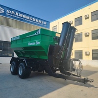 Pompe à grain pour agriculture durable, avec vis sans fin à commande hydraulique et boîte de vitesses, haute productivité, tractée par tracteur, pour épandage précis
