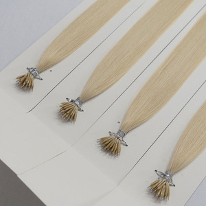 Extensions de cheveux humains Remy à cuticules intactes, <span class=keywords><strong>prix</strong></span> d'usine, pré-collées, avec pointes Nano et anneaux Nano - Product Image 1
