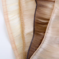 Extensions capillaires TopElles de qualité supérieure Remy Double Drawn, cheveux vierges russes, couleur personnalisée, extensions hybrides pour salon