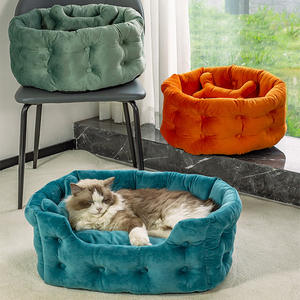 2024 Ideeën Groothandel Vorm Super Zacht Kussen Kalm Huisdierenkussen Handgemaakt Geweven Knusse Hond Kattenmat <span class=keywords><strong>Bed</strong></span> Met Bot - Product Image 3