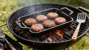 Cast Iron Single Set Meal Grilled <strong>Fish</strong> Rice Rectangular Commercial Korean Binaural Induction Cooker Striped Roasting <strong>Pot</strong> - Product Image 6