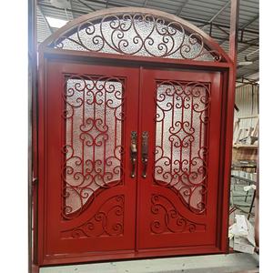 Portes d'entrée extérieures en fer forgé pour appartements, vente en gros, rupture thermique - Product Image 5