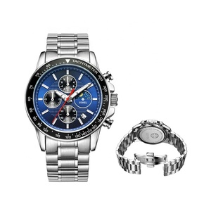 Reloj de Lujo de Acero Inoxidable, Resistente al Agua 5 BAR, Automático, con Fecha, Correa de 18 mm, Cierre Plegable, Deportivo, de Moda, Alta Calidad, OEM - Product Image 1