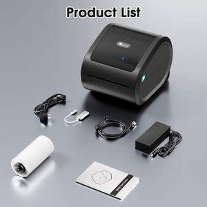 फोममो 4x6 प्रिंटर D520-BT चिपकने वाला लेबल स्टिकर शिपिंग लेबल प्रिंटर मोबाइल फोन थर्मल डेस्कटॉप प्रिंटर - Product Image 2