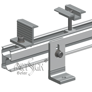 Art Sign Durable Clamps Manufacturer PV Mounting System Accessories End Clamp Solar Panel Mid Clamp for Racking System - Product Image 1