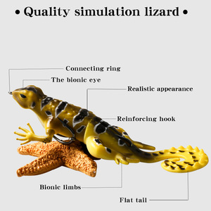 Nouveauté, leurre souple en plastique bionique de 13 cm, 20 g, gecko, lézard, caméléon, leurre de pêche souple, appât, leurre de gecko - Product Image 2